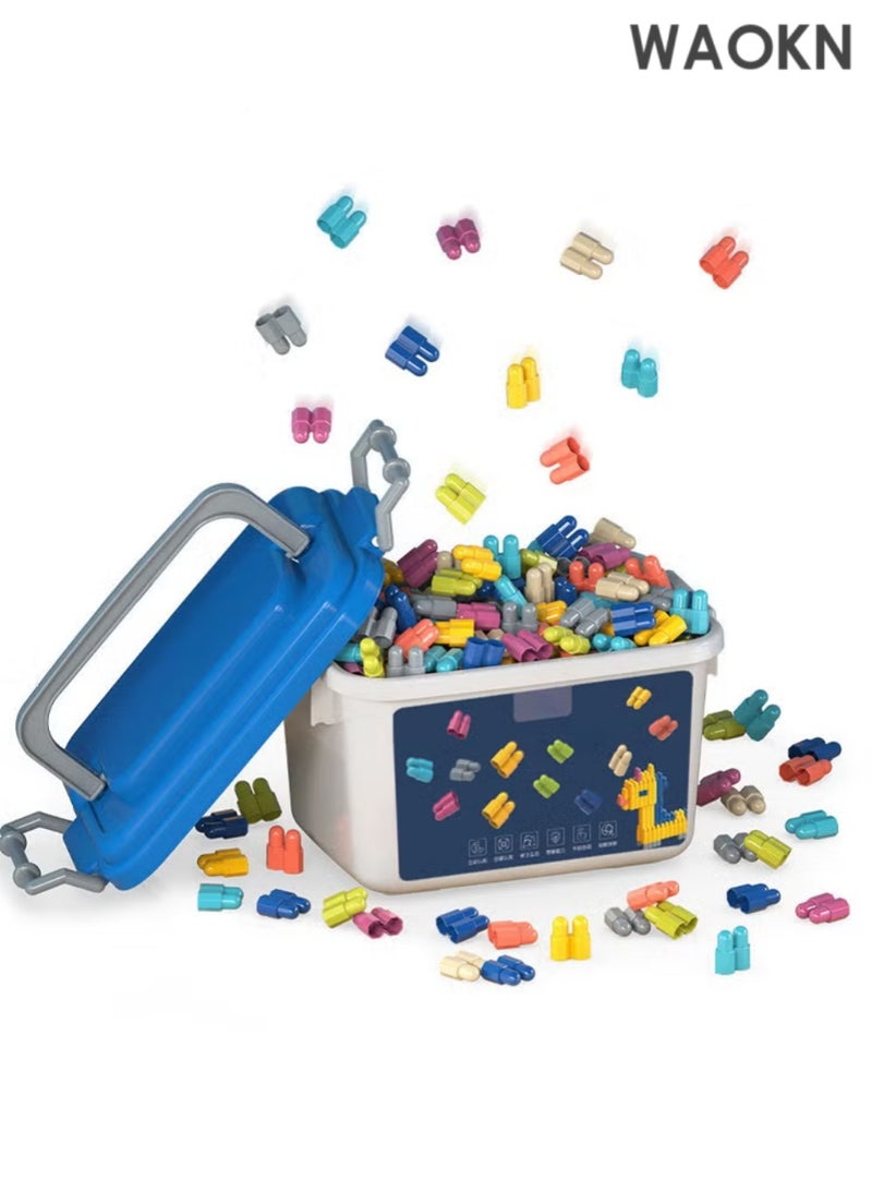 WAOKN Building Blocks & Stacking Toys Set Effective Stem Learning Toys for Hands-on Play  Colorful & Educational Stacking Building Toys Game - Image 3