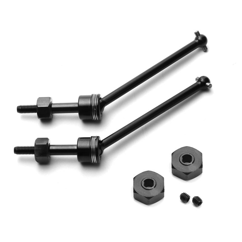2pcs Steel Metal Front Drive Shaft CVD Driveshaft LOS04022 Replacement for Losi LMT 4WD Solid Axle Monster Truck 1/8 Remote control Car Upgrade Parts - Image 1