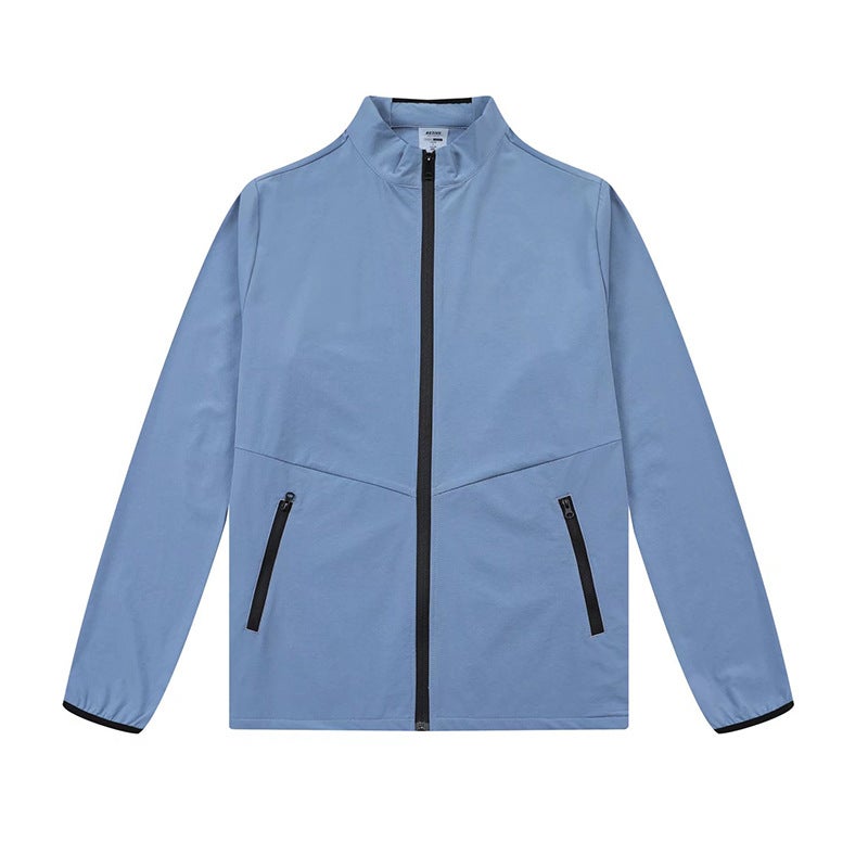 Men'S Long-Sleeved Jackets, Sports And Casual Jackets, Stand-Up Collar Cardigans, Zipper Running Training Fitness Clothes, Fashionable - Image 1