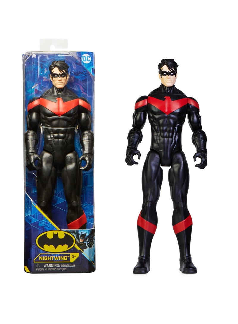 DC Batman 12-inch Nightwing Action Figure, Kids Toys for Boys Aged 3 and up - Image 1