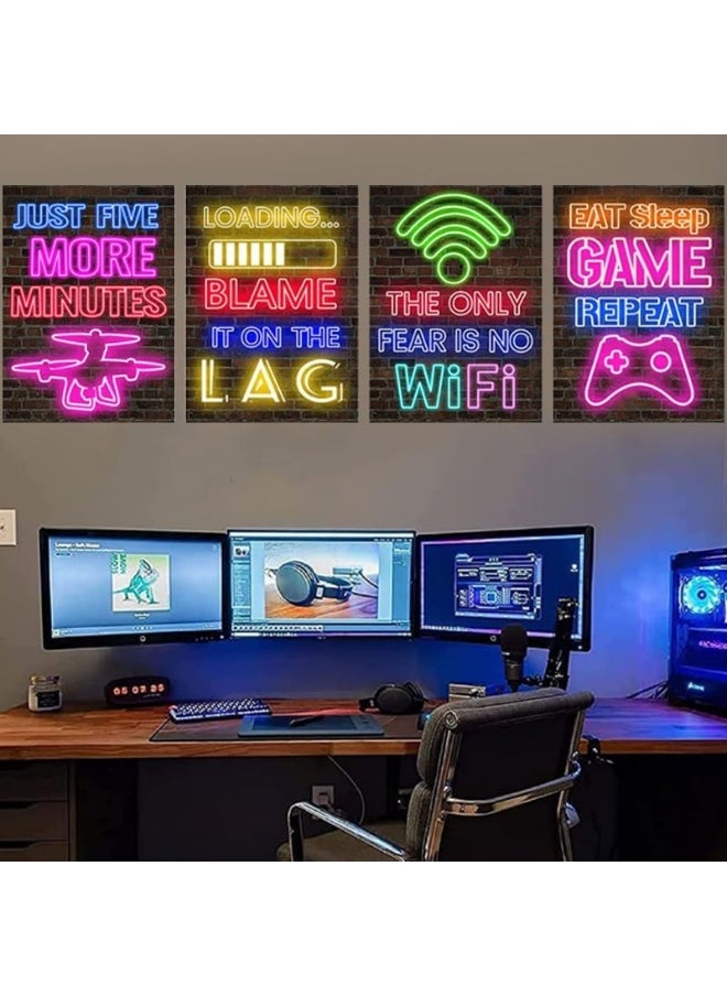 4 Pieces Gamer Decorative 3D Wall Stickers - pzsku/Z60B76A8CCCB328E34166Z/45/_/1738577245/9d572438-926c-49e2-9079-abdd0b6a97a3