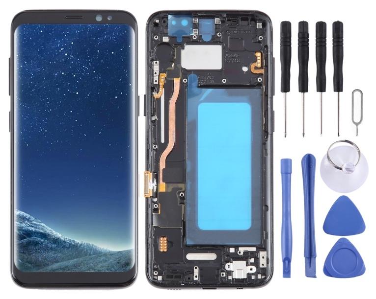 شاشة LCD نوع TFT مع محول رقمي (Digitizer) وتجميع كامل مع الإطار لهاتف Samsung Galaxy S8 موديل SM-G950 - Image 1