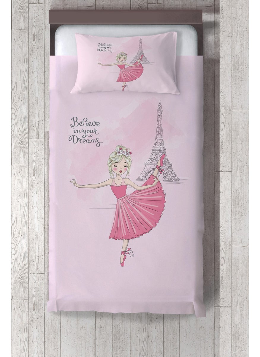 Talia Home - Pink Paris Eiffel Tower Pattern Eiffel Bedspread TLAY-159 - Image 1