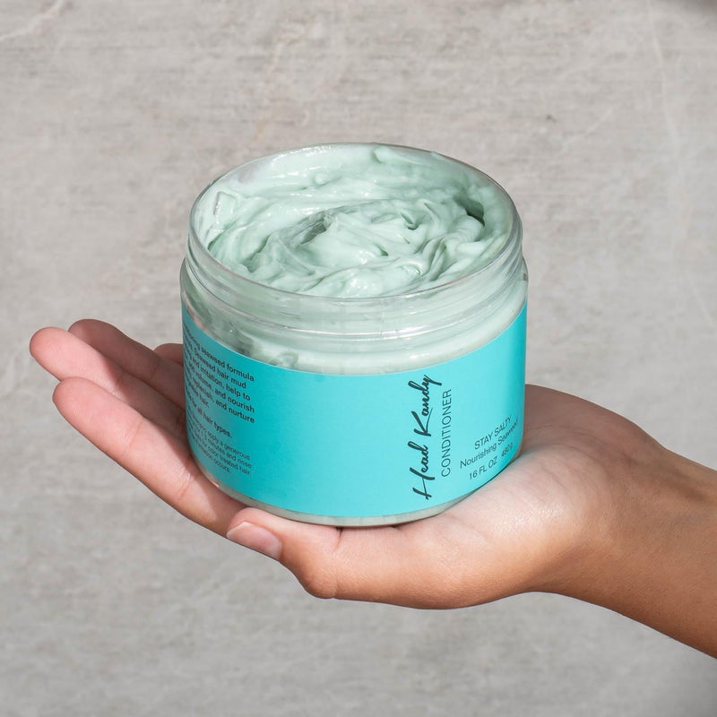 Head Kandy Stay Salty Sea Salt Purifying & Detoxifying Conditioner | Safe for Colored Treated Hair | Seaweed For Hydration, Volume & Shine | 12 oz - Image 3