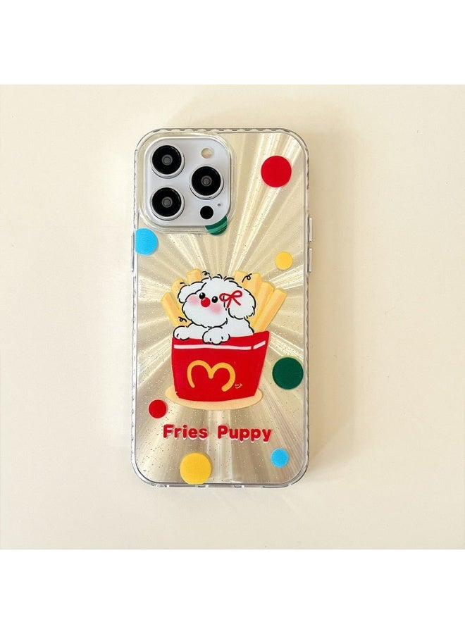 NIBEMINENT Fries DogProtective TPU Case Cover For iPhone 17 Pro, Clear - Image 1