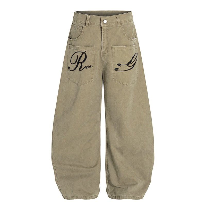 Unisex Classic Denim Jeans Loose Fit Daily Outdoor Wear - Image 4
