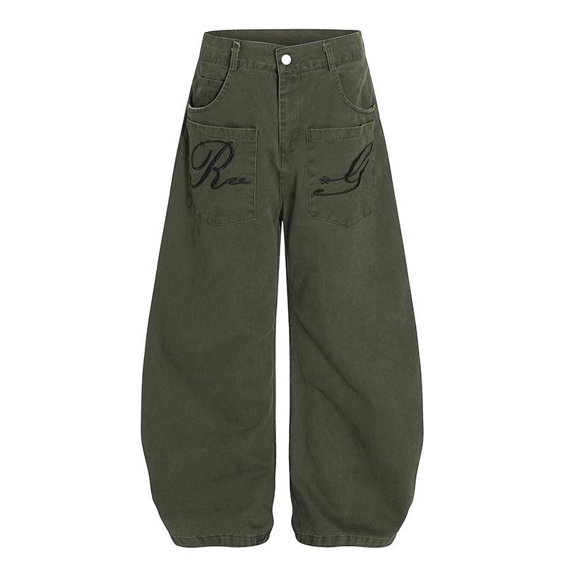 Unisex Classic Denim Jeans Loose Fit Daily Outdoor Wear - Image 1