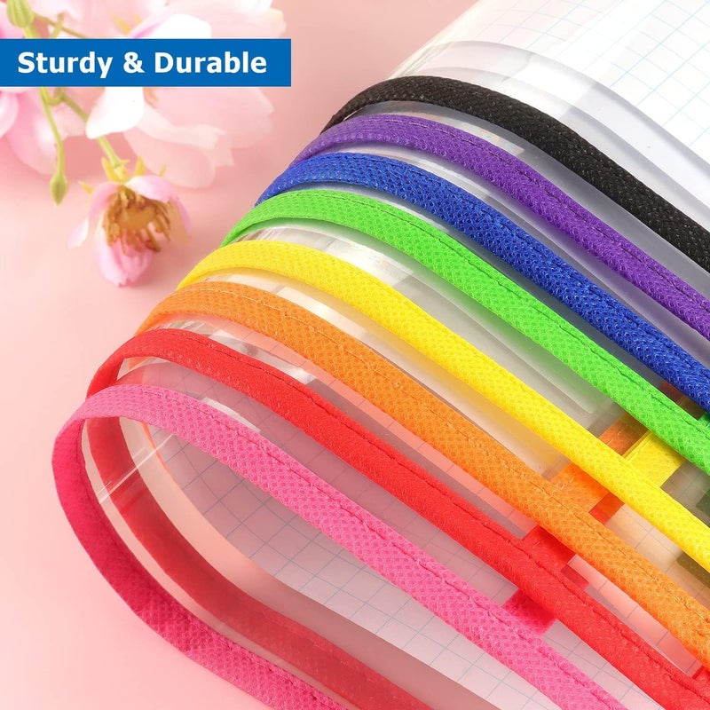Dry Erase Pocket, 8 Assorted Colors, Ticket Holders Clear Plastic Sleeves Sheet Protectors for Classroom Supplies, School, Office, Home for Teachers, Students - Image 5