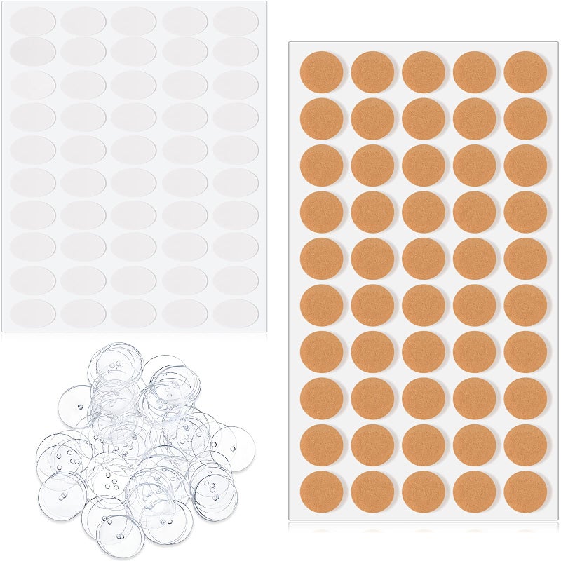 Hicarer 300 Pieces Mixed Earring Support Patches Invisible Earring Lifters White Earlobe Support Patches Waterproof Earring Support Pads Silicone Earring Stabilizers for Supporting Large Heavy Earrings - Image 1