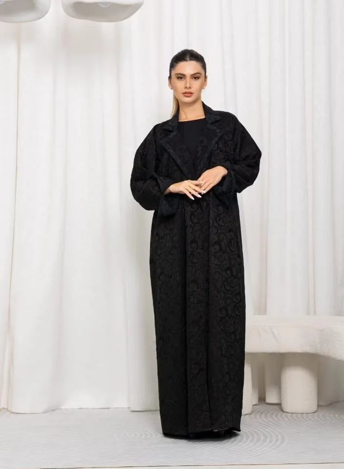 Nikias Nikias Jacquard Fabric with Net on Collar