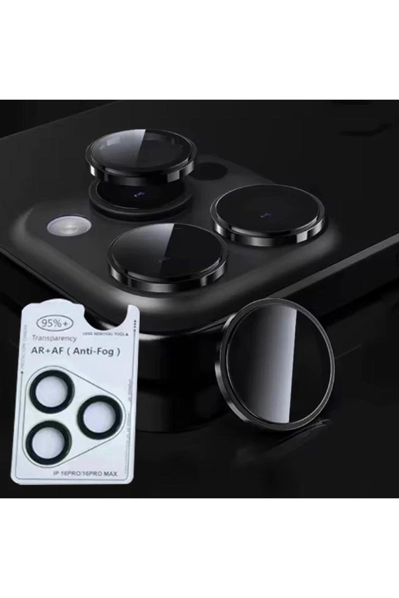 15pro pro max Black 1Pc AR+AF Camera Lens Ring Glass For IPhone 15 16 Pro Max 16pro 15plus Lens Scre