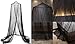 Comtelek Mosquito Net Bed Canopy for GirlsKing Canopy Bed Curtains Full Queen Size from CeilingDome Mosquito Netting Bed Tent Twin Girls Princess Canopy Bed Black Decor for Baby CribKid Bed and Adult Beds - Image 3