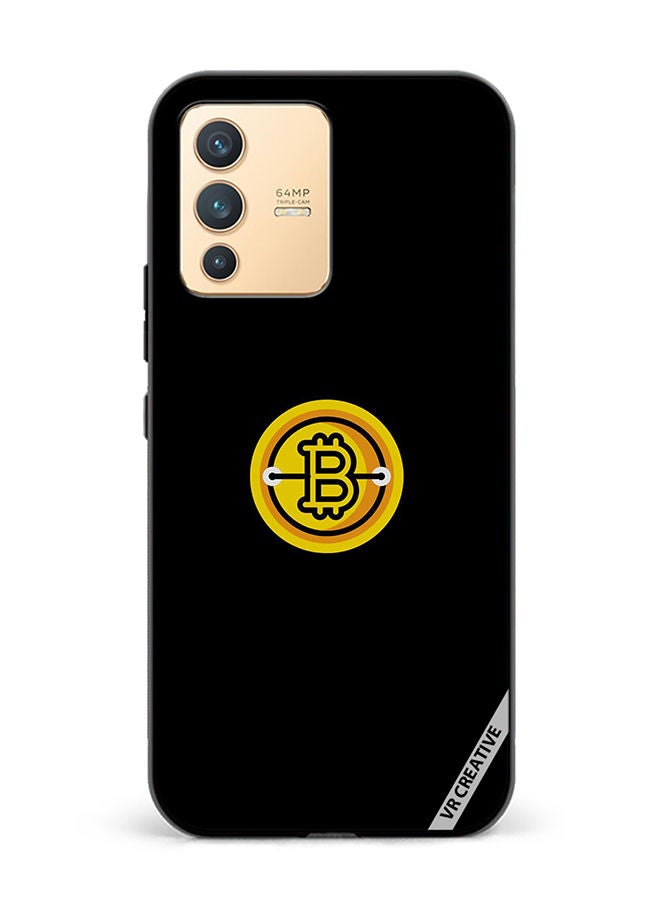 VR CREATIVE Protective Case Cover For Vivo V23 5G Bitcoin Design Multicolour - Image 1