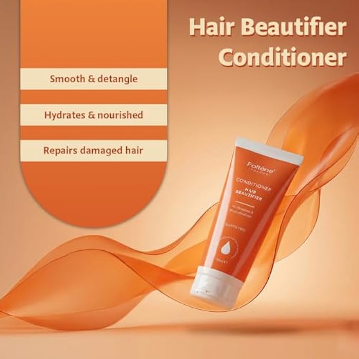 Foltene بلسم فولتيني خالي من الكبريتات للنساء - بلسم مضاد للشيخوخة ومرطب للشعر الجاف - غني بفيتامين E، بانثينول وزيت المكاديميا لخيوط ناعمة ولامعة وصحية - Image 3