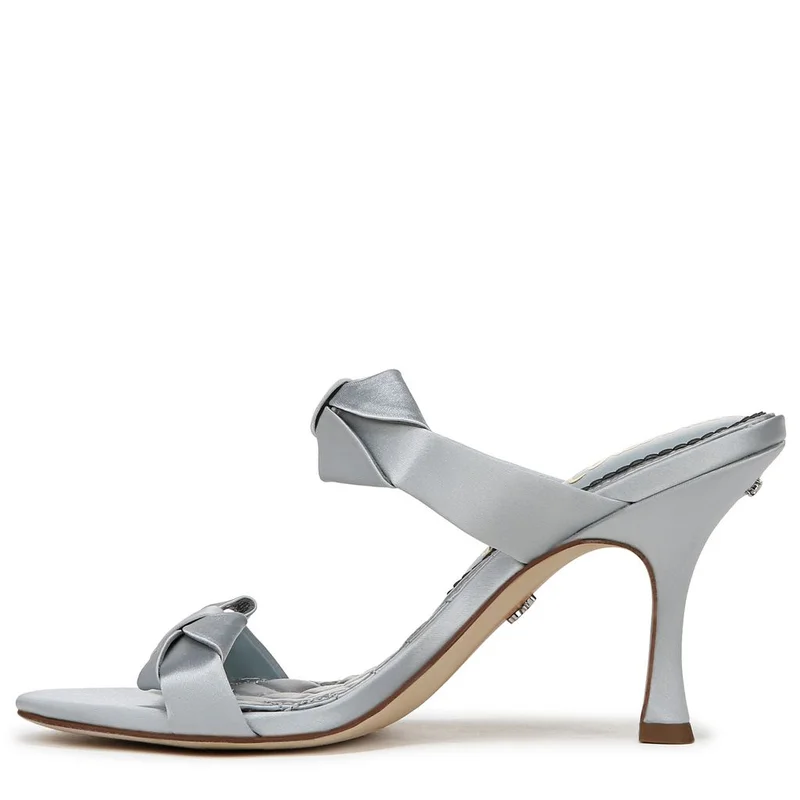 Sam Edelman SILVER Jasmine Double Strap Heel Mule for Women | Best Price UAE