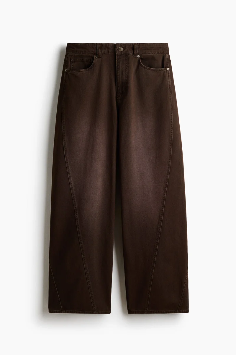 Loose Wide twisted leg jeans