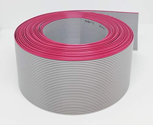 Connectors Pro 34P 20 Feet Roll 34 Conductors IDC Silver Flat Ribbon Cable for 2.54mm 0.1" IDC Connectors 20-Ft - Image 5