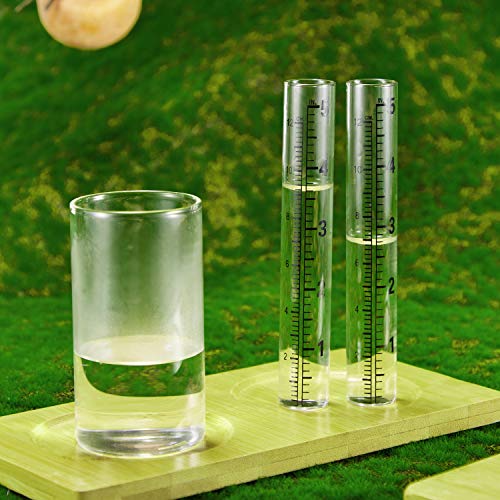 Frienda 4 Pieces Capacity Rain Gauge Glass Tube Replacement Rainfall Test Tube with Scale for Yard Garden Outdoor Home (5 Inch) - Image 5