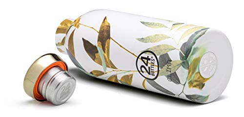 24Bottles Clima Bottles - Insulated Water Bottle 11oz/17oz/29oz, Water Bottles with 100% Leak Proof Lid (12 Hours Hot and 24 Hours Cold Beverages), Made of Stainless Steel, Italian Design - Image 4
