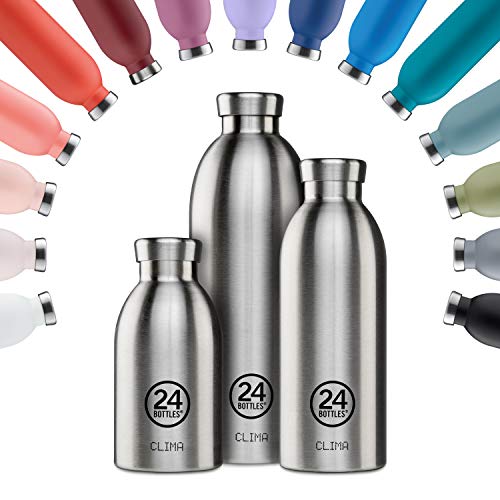 24Bottles Clima Bottles - Insulated Water Bottle 11oz/17oz/29oz, Water Bottles with 100% Leak Proof Lid (12 Hours Hot and 24 Hours Cold Beverages), Made of Stainless Steel, Italian Design - Image 1