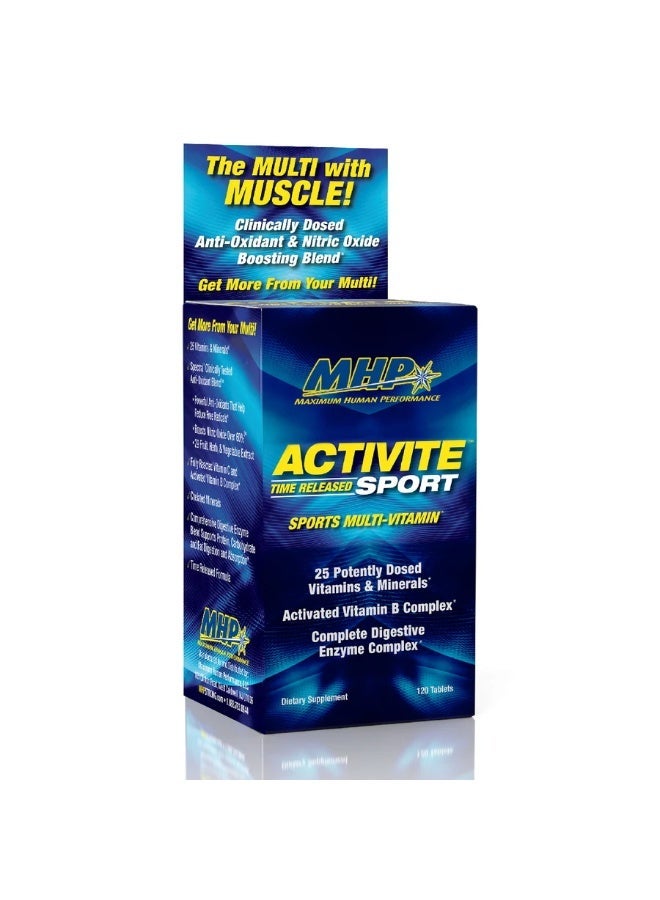 MHP, Activite Sport, Multi Vitamin, Time Released, 120 Tablets - Image 1