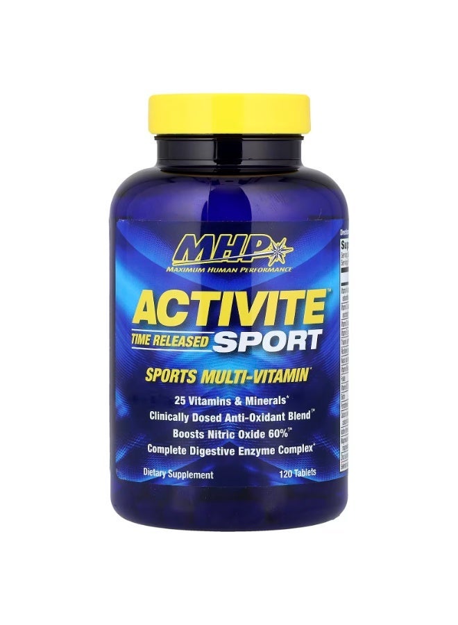 MHP, Activite Sport, Multi Vitamin, Time Released, 120 Tablets - Image 4