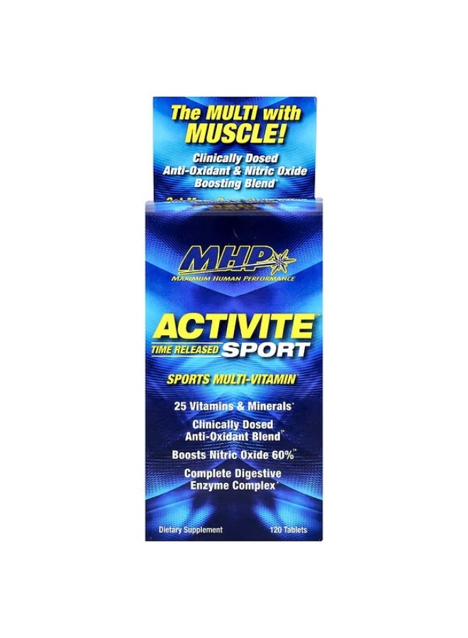 MHP, Activite Sport, Multi Vitamin, Time Released, 120 Tablets - Image 2