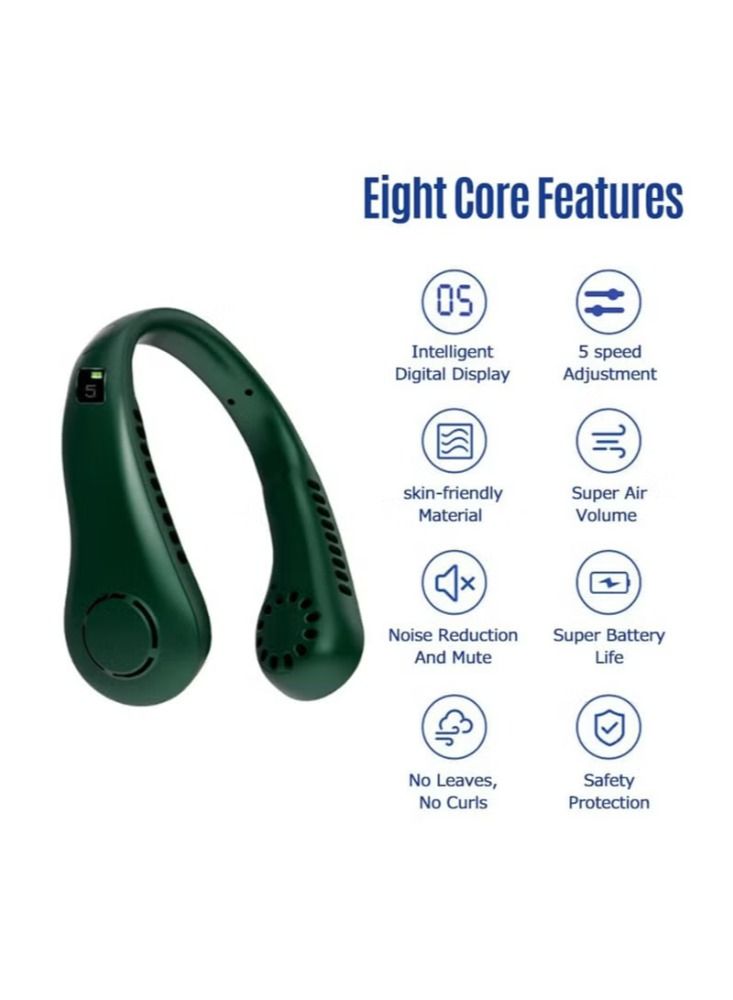 Dream Zone USB Neck Small Fan JDF-605 Green - Image 2