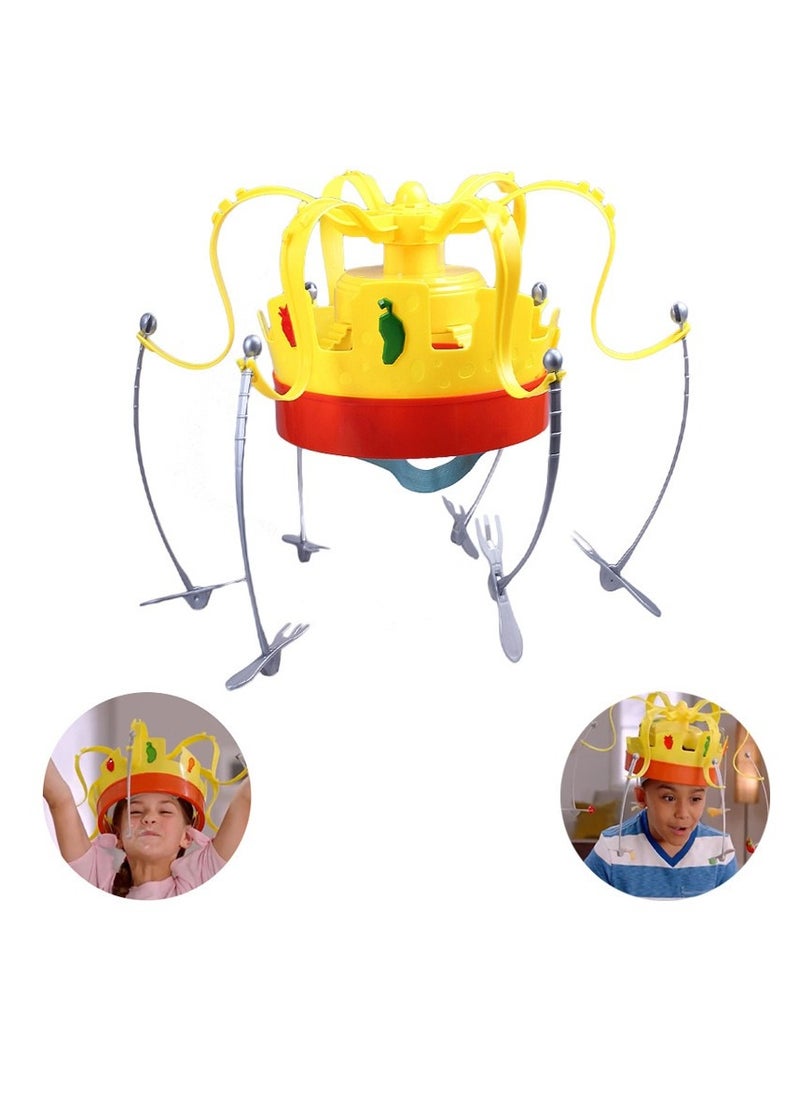 General Chow Crown Music Rotating Crown Dining Hat Funny Prank Party Toy  - Image 1