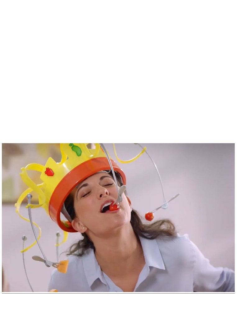 General Chow Crown Music Rotating Crown Dining Hat Funny Prank Party Toy  - Image 3