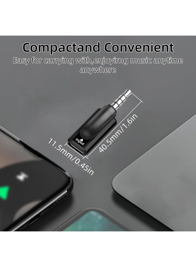 2PCS Type-C to 3.5mm Audio Adapter, DAC HiFi Converter, Type-C Female to 3.5mm Male Jack for Headphones, USB C to 3.5mm Female Headphone Jack Adapter, Compatible with Android Phones, Laptops, Tablets ﻿ - Image 3