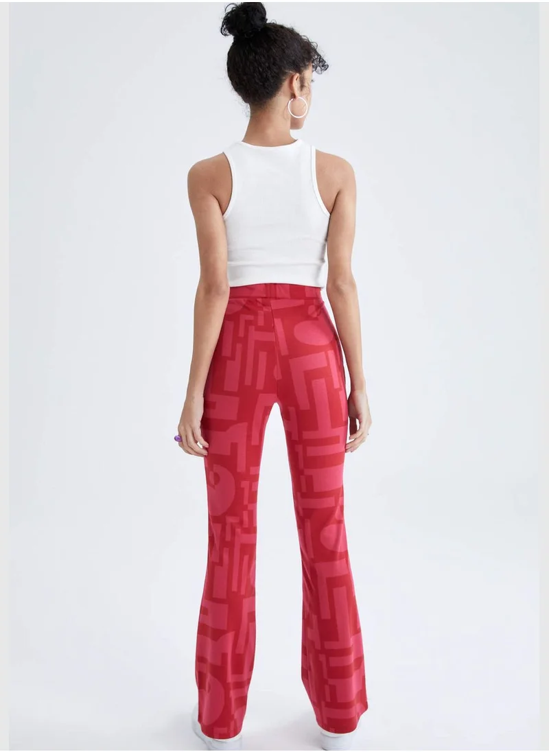 ديفاكتو Straight Fit Printed Chinos