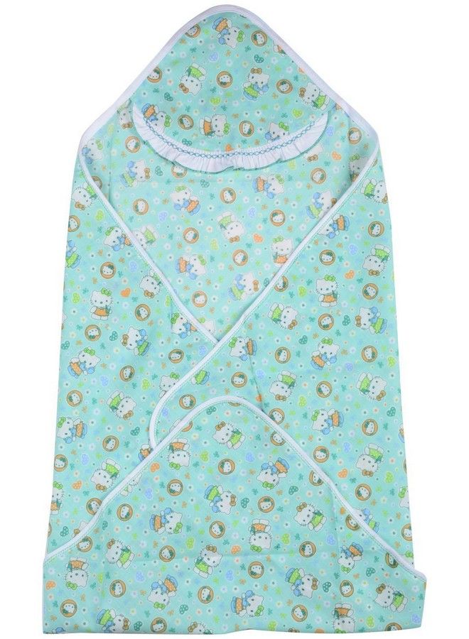 FARETO Combo Of 3 Baby Summer Cotton Cloth Blanket With Wrapper(Multi)(28*31Inchs) - Image 5