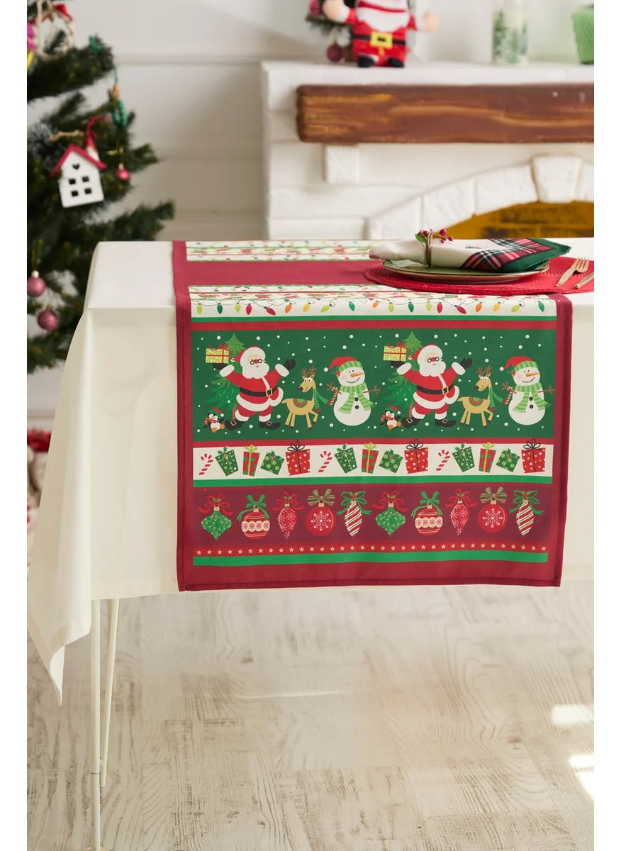 Ays Home Red Santa Claus Family Runner