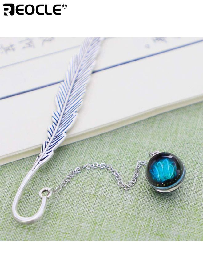 ريوكل مجموعة الإشارات المرجعية المعدنية الرجعية على شكل ريشة اثني عشر كوكبة تصميم هدايا إبداعية للقراء النساء والأصدقاء والمعلمين والأطفال ديكورات الكتب (برج العذراء) - Image 5