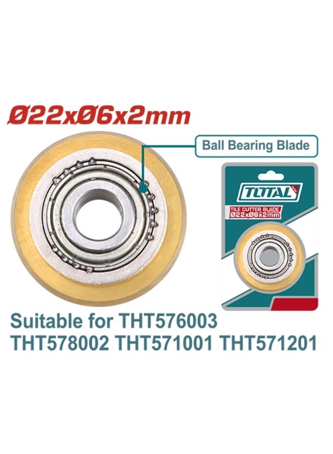 TOTAL THT576003B - Diamond Cutting Tool for Ceramic Cutter 2×6×22 mm TOTAL - Image 1