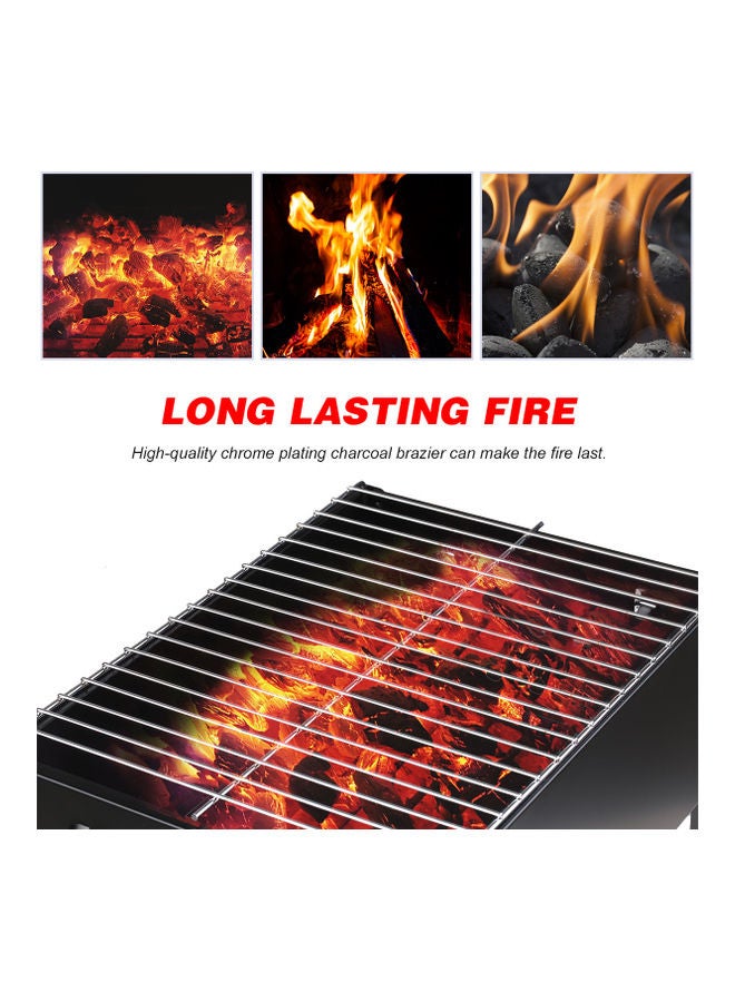 إسكدنيا شواية فحم محمولة لون أسود - Image 4