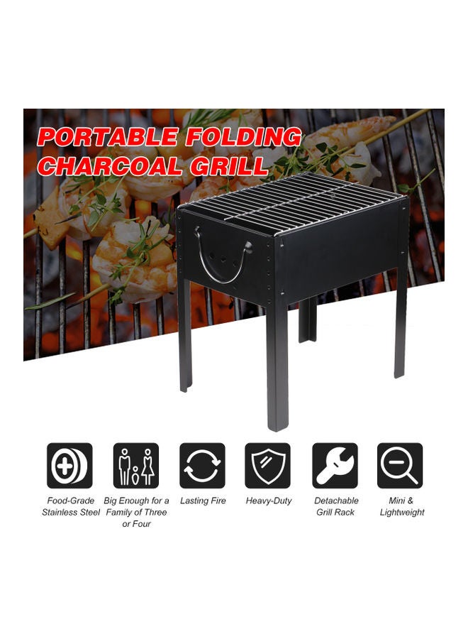 إسكدنيا شواية فحم محمولة لون أسود - Image 5