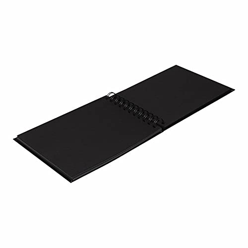 Anupam Paper Sketcho A5 Black Pages Sketch Book 80 Pages, 180 GSM, Watercolor - Image 2