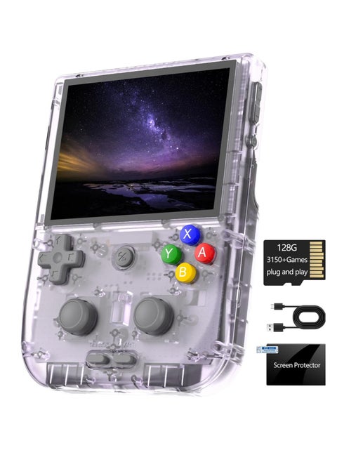 RG405V Retro Handheld Game Console, Unisoc Tiger T618 Android 12 System 4.0 Inch IPS Touch Screen Support 5G WiFi Bluetooth 5.0 with 128G TF Card 3172 Games 5500mAh Battery