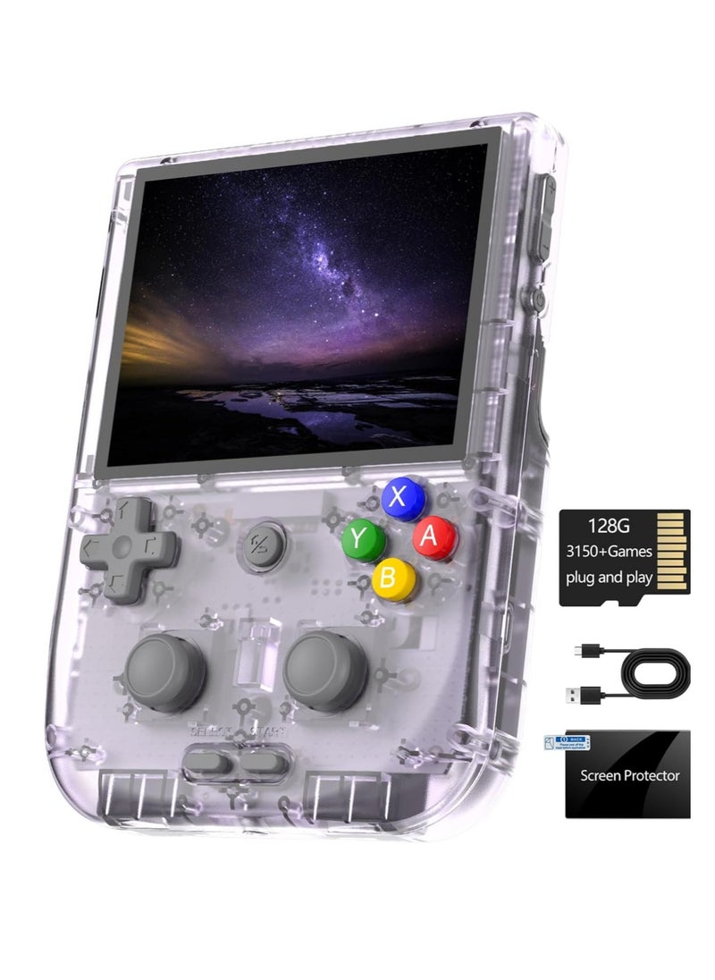ANBERNIC  RG405V Retro Handheld Game Console, Unisoc Tiger T618 Android 12 System 4.0 Inch IPS Touch Screen Support 5G WiFi Bluetooth 5.0 with 128G TF Card 3172 Games 5500mAh Battery  - Image 1