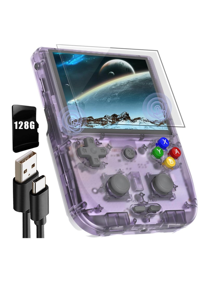 ANBERNIC  - RG405V Retro Handheld Game Console, Unisoc Tiger T618 Android 12 System 4.0 Inch IPS Touch Screen Support 5G WiFi Bluetooth 5.0 with 128G TF Card 3172 Games 5500mAh Battery - Image 1