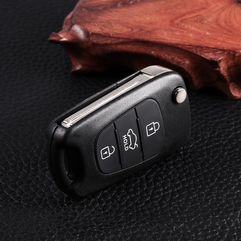 Auto Car Key Shell: High-Quality Flip Key Replacement Case - Easy Internal Component Transfer for Kia Rondo Sportage Soul Rio Vehicles - Image 4