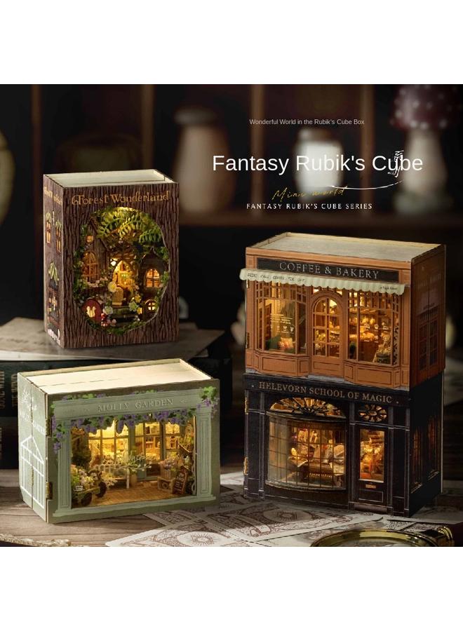 Bluejw Wise House Diy Hut MINI Fantasy Rubik's Cube Series Cut-free Paper Accessories Flip-style Design Creative Gift - Image 2