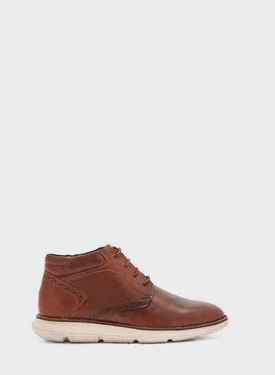 روبرت وود Genuine Leather Casual Lace Up Boots