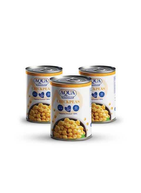 Chickpeas easy open 400 grams Pack of 3