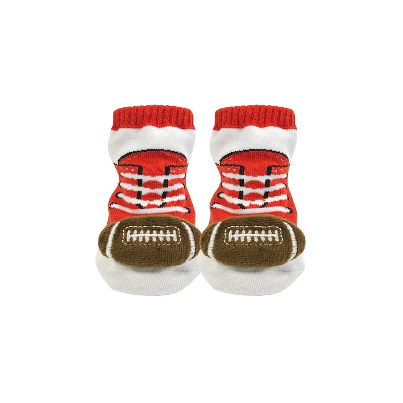 Bowbear Adorable Baby 6 Pair Non-Skid Puffy Animal Face Bootie Socks - Image 4