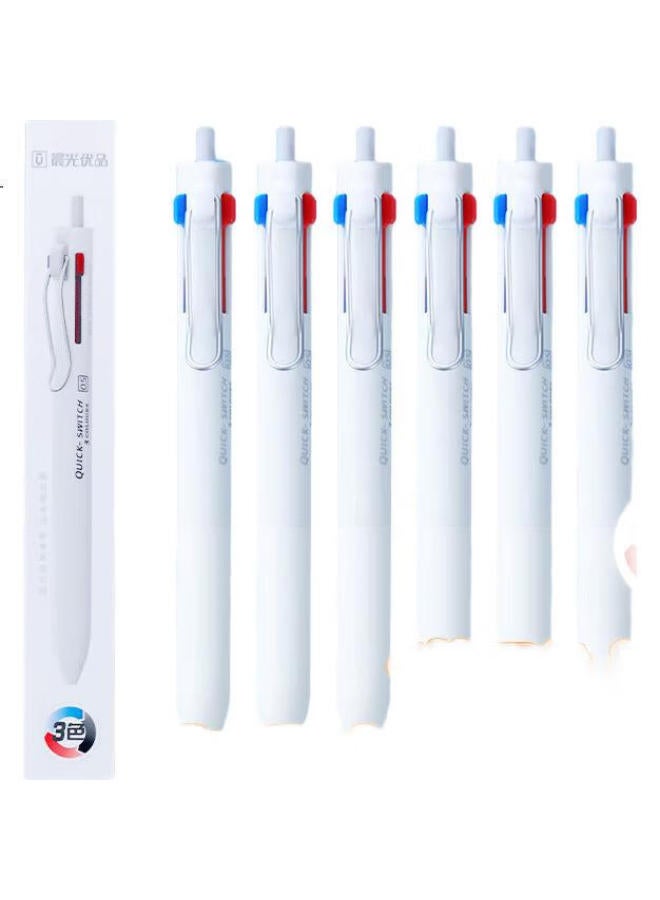 M.G M&G (M&G) Stationery High-Quality 3-In-1 Multifunctional 0.5Mm Click Ballpoint Pen With Quick-Drying Bullet Tip In Red, Blue, And Black Colors For Students, Office, Journaling, Note-Taking, And Markin - Image 1