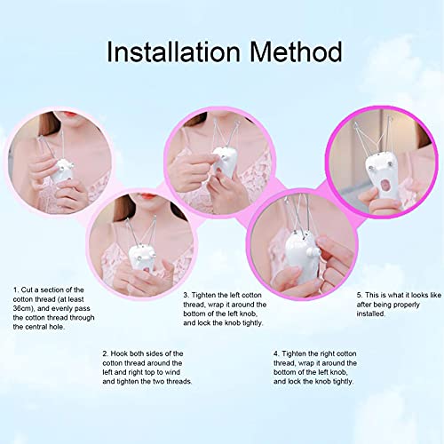 yuyte Ladies Facial Hair Remover Electric Women's Beauty Epilator, Cordless Electric Facial Threading Hair Removal for Women, Rechargeable Face Hair Remover Cotton Thread Epilator Body Hair Removal Device - Image 5
