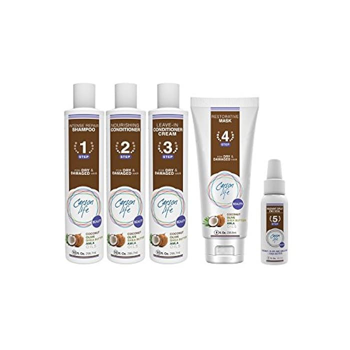 Carson Life Leave In Spray Conditioner - Repair Conditioner for Color Treated Hair - Sulfate and Paraben Free - Made with Coconut, Olive and Amla Oils - Shea Butter For Dry or Damaged Hair - Image 2